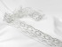 Кружево белое с серебром, шир. 4,6 см (под польское) FITTONE
