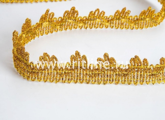 Тесьма 1258, золото, шир. 2,7 см, 25 ярдов FITTONE