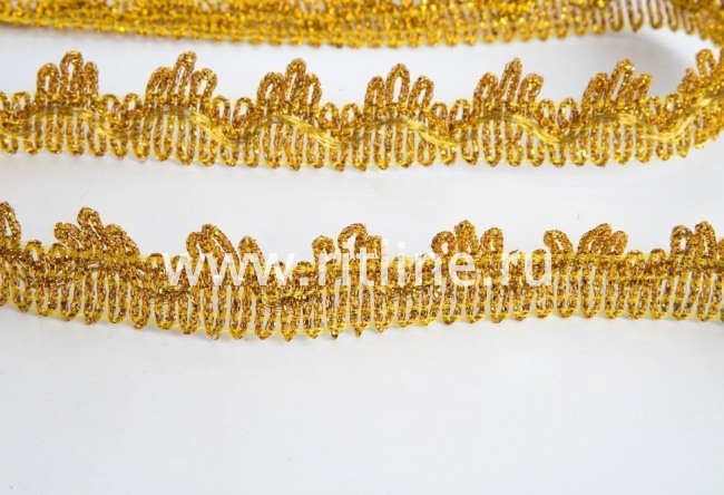 Тесьма 1258, золото, шир. 2,7 см, 25 ярдов FITTONE