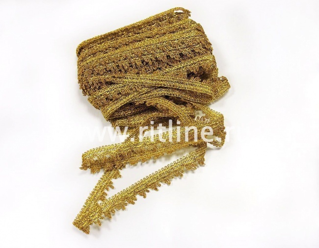 Тесьма 1259, золото, шир. 2,7 см, 25 ярдов FITTONE