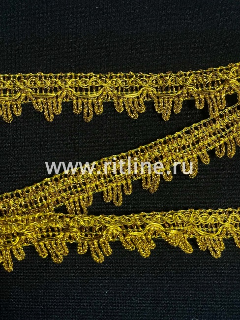 Тесьма 1259, золото, шир. 2,7 см, 25 ярдов FITTONE
