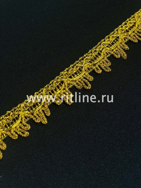 Тесьма 1259, золото, шир. 2,7 см, 25 ярдов FITTONE