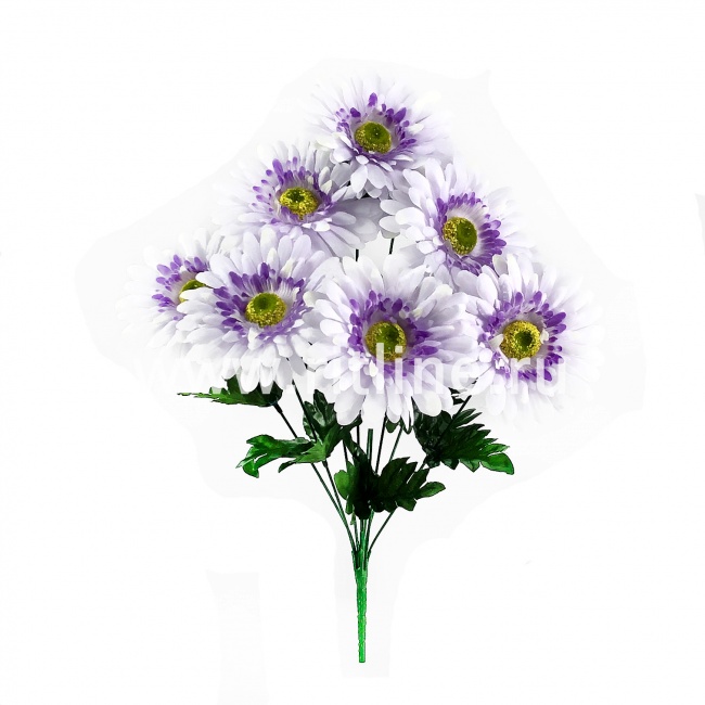 Букет гербер "FITTONE", 9г., выс. 43см, цв.микс