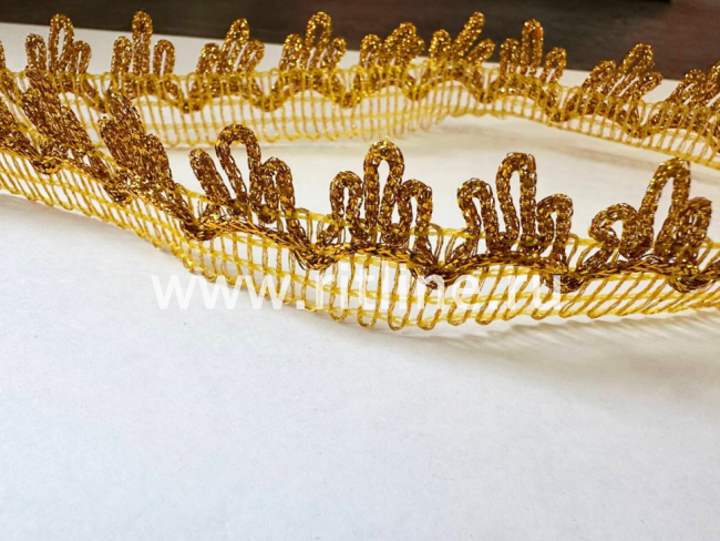 Тесьма 1763, золото, шир. 2,6 см, 25 ярдов FITTONE