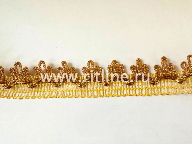 Тесьма 1763, золото, шир. 2,6 см, 25 ярдов FITTONE