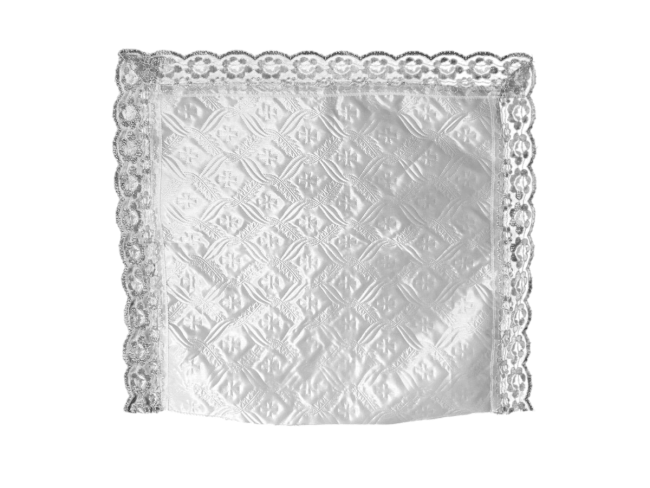 Наволочка (атласная т/с "Крест", кружево) FITTONE LUXE