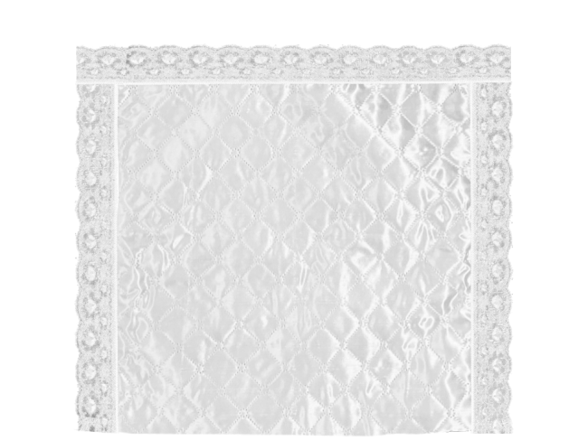 Наволочка (атласная т/с "Ромб", кружево) FITTONE LUXE