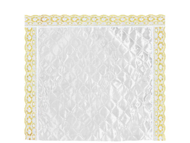 Наволочка (атласная т/с "Ромб", кружево) FITTONE LUXE
