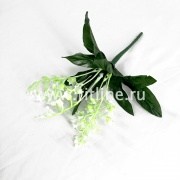 Букет ландышей, 5 веток, выс. 20 см, пластик, цв.белый FITTONE