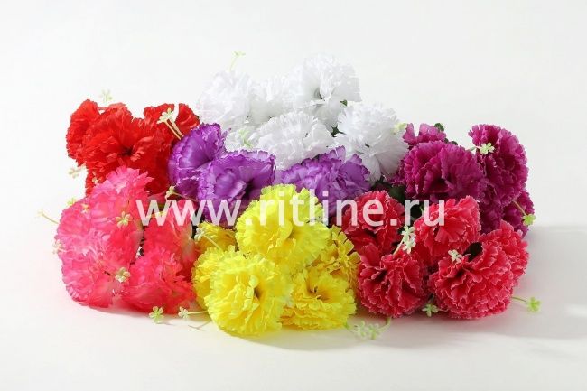 Букет гвоздик "Fittone", 6г, выс.42, цв.микс