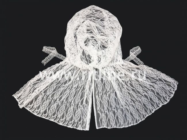 Капор гипюровый с кружевом FITTONE