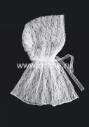 Капор гипюровый с кружевом FITTONE, цв.белый Капор гипюровый с кружевом FITTONE, цв.белый