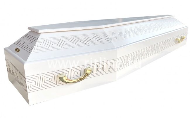 5 Гроб лак 6-ти гранник, МДФ узор "MOREFIX", цв.белый 5 Гроб лак 6-ти гранник, МДФ узор "MOREFIX", цв.белый