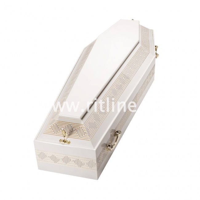 5 Гроб лак 6-ти гранник, МДФ узор "MOREFIX", цв.белый 5 Гроб лак 6-ти гранник, МДФ узор "MOREFIX", цв.белый