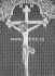 Покрывало FITTONE тюлевое крест с храмом "Lite" (110*215)
