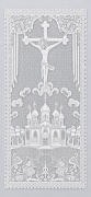 Покрывало тюлевое "Крест с храмом", 115х215 FITTONE