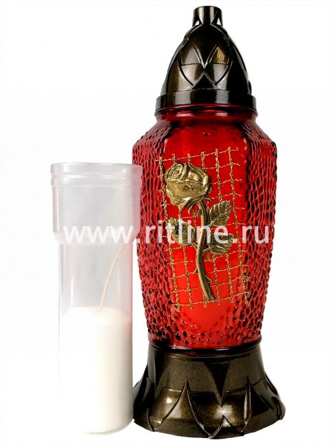 Лампада стекло, крышка пластик, цвет mix, 290х110мм  "FITTONE" Лампада стекло, крышка пластик, цвет mix, 290х110мм  "FITTONE"