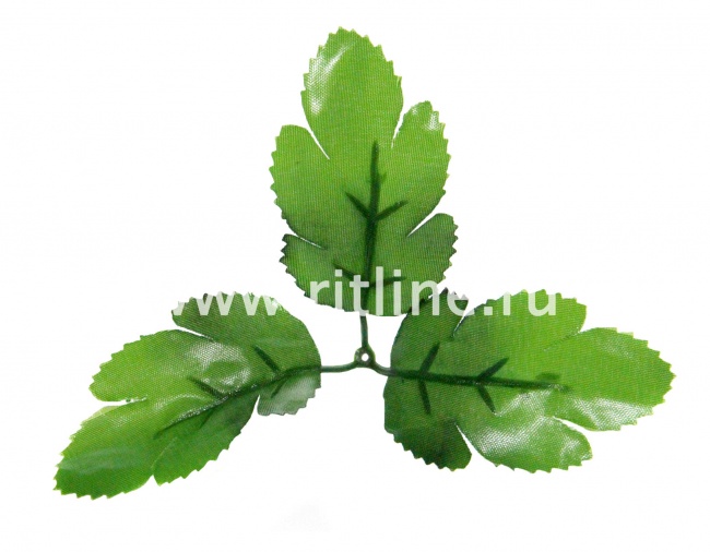 Листик хризантемы, разм.16 см, цв.зеленый микс "FITTONE"