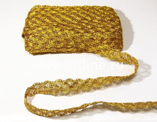 Тесьма 605, золото, шир. 2,8 см, 20 метров FITTONE