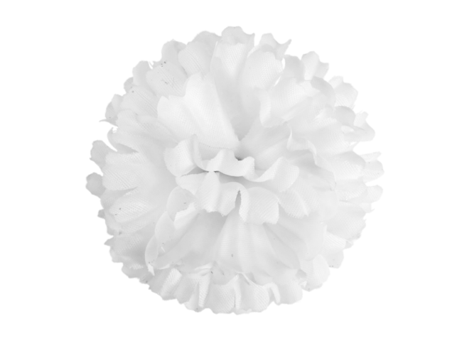 Высечка гвоздики, шелк, диам. 11 см, цв. белый снег FITTONE