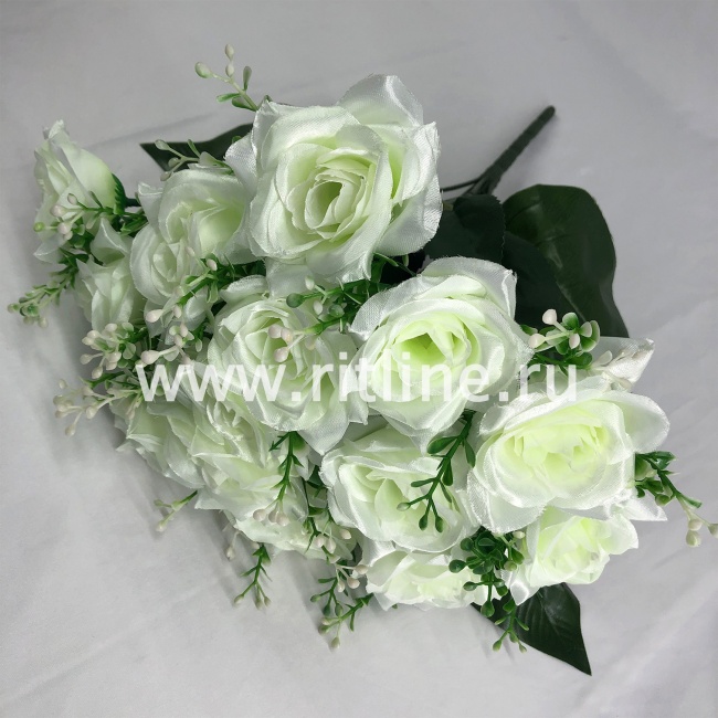 Букет роз "FITTONE", 15г., выс. 40см, цв.микс