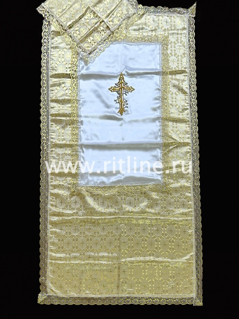 Комплект (парча "Солнечный крест", атлас, кружево, т/а "Крест") FITTONE Комплект (парча "Солнечный крест", атлас, кружево, т/а "Крест") FITTONE