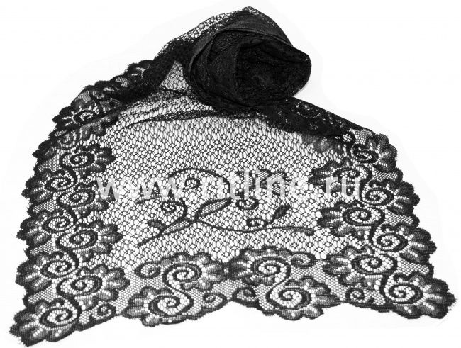 Шарф гипюровый с узором FITTONE