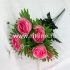 Букет роз "FITTONE", 7г., выс. 50см, цв.микс