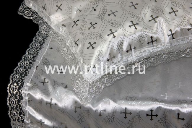 Комплект КАК (Н+П) (атлас с накатом "объемный крест", кружево)