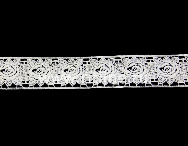 Кружево ажурное белое, шир. 5 см FITTONE