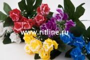 Букет пластиковых роз, 5г, выс. 20 см, цв. микс FITTONE
