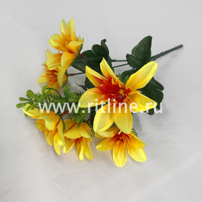 Букет лилий, 6г., выс. 31 см, цв. микс FITTONE Букет лилий, 6г., выс. 31 см, цв. микс FITTONE