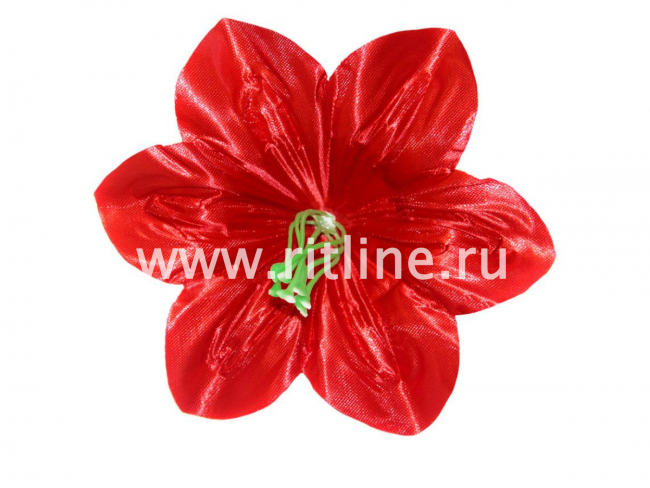 Голова клематиса "FITTONE", 1сл, атлас, диам. 17см, цв.микс