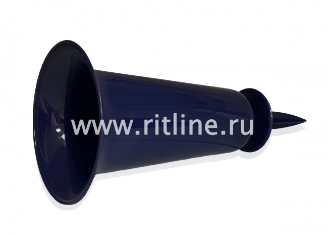 Ваза пластмассовая со штырем FITTONE ELITE EDITION, H-37 см, цв.темно-синий