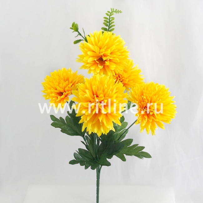 Букет хризантем, 5г., выс. 34 см, цв. микс FITTONE