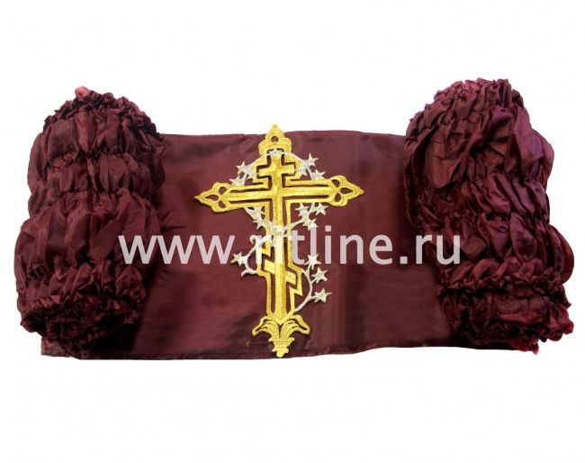 Обивка Fittone шелковая с термоаппликацией "Крест"