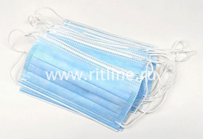 Маска медицинская трёхслойная (17,5х9,5)