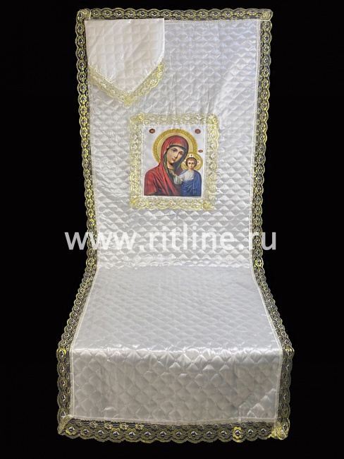 Комплект (атласная т/с "Ромб", вставка "Богородица", кружево) FITTONE Комплект (атласная т/с "Ромб", вставка "Богородица", кружево) FITTONE