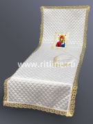 Комплект (атласная т/с "Ромб", вставка "Богородица", кружево) FITTONE