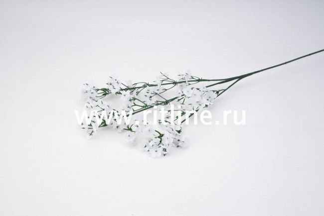 Ветка гипсофилы тройная "FITTONE", 126г, выс.50, цв.белый снег