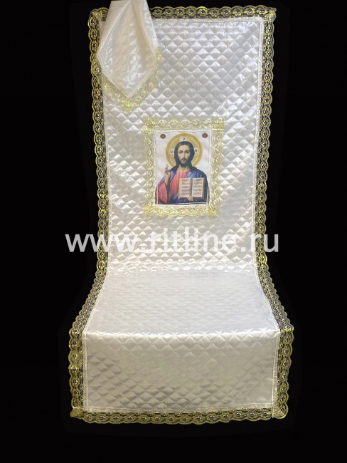 Комплект (атласная т/с "Ромб", вставка "Иисус", кружево) FITTONE