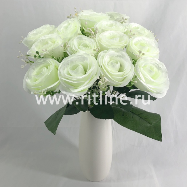 Букет роз с зеленью "FITTONE", 15г., выс. 40см, цв.микс Букет роз с зеленью "FITTONE", 15г., выс. 40см, цв.микс