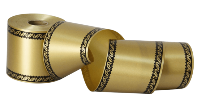 Лента с дубками по краям, 8см х 50ярд FITTONE