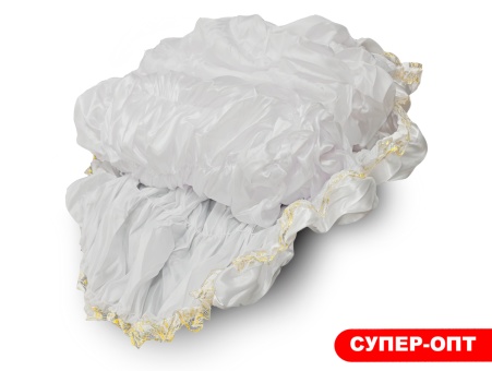 Обивка внутренняя СУПЕРОПТ шелковая с кружевом, цв. белый FITTONE