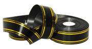 Лента с золотой полосой new, 3см х 50ярд FITTONE