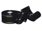 Лента с золотой полосой, 5см х 50ярд FITTONE