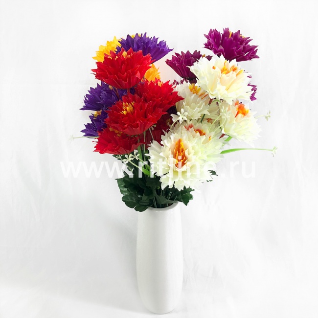Букет георгинов "FITTONE", 6г., выс. 45см, цв.микс Букет георгинов "FITTONE", 6г., выс. 45см, цв.микс