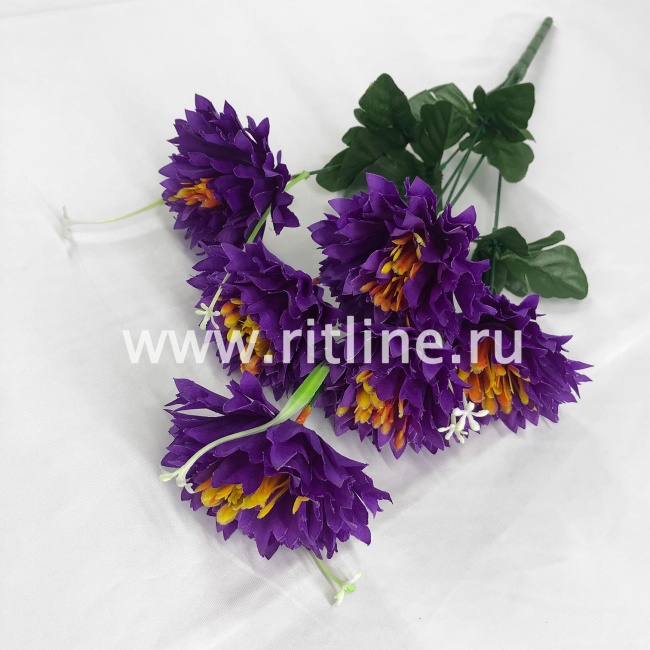 Букет георгинов "FITTONE", 6г., выс. 45см, цв.микс Букет георгинов "FITTONE", 6г., выс. 45см, цв.микс