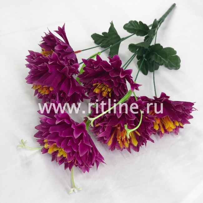 Букет георгинов "FITTONE", 6г., выс. 45см, цв.микс Букет георгинов "FITTONE", 6г., выс. 45см, цв.микс