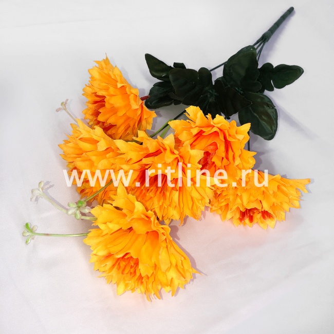 Букет георгинов "FITTONE", 6г., выс. 45см, цв.микс Букет георгинов "FITTONE", 6г., выс. 45см, цв.микс